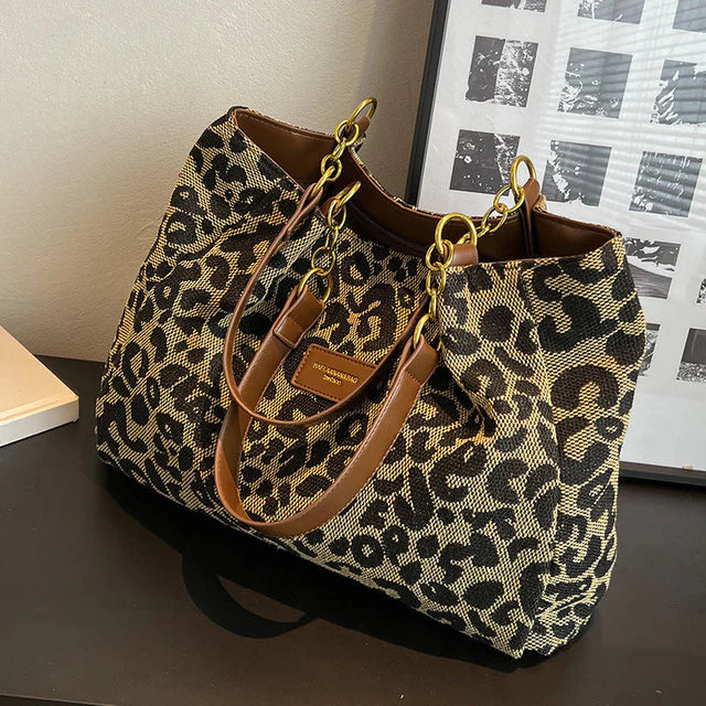 Tavira | Leopard Charm Tote