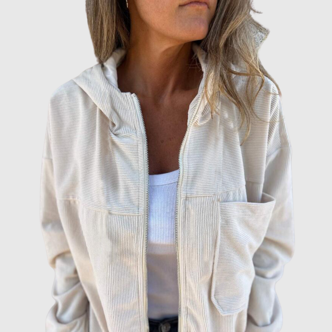 Elviana | Hooded Zip Jacket