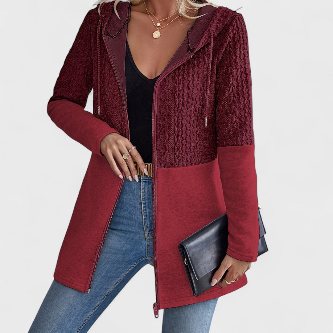 Valentino – Elegant Hooded Grey Cardigan for Women