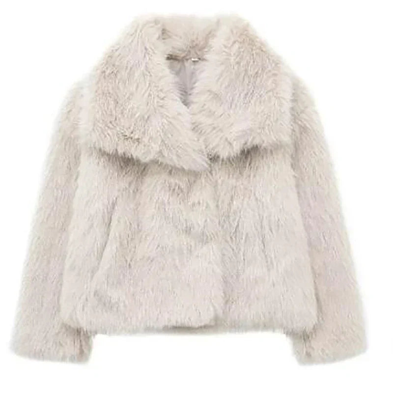 Charnotte | Women’s Chic Faux Fur Winter Jacket